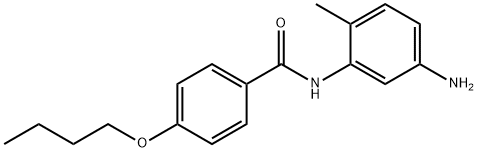 N-(5-Amino-2-methylphenyl)-4-butoxybenzamide 结构式