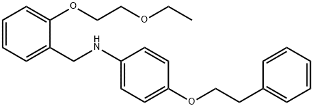 N-[2-(2-Ethoxyethoxy)benzyl]-4-(phenethyloxy)aniline,1040694-28-7,结构式