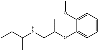 N-[2-(2-Methoxyphenoxy)propyl]-2-butanamine Structure