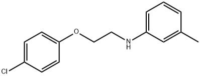 N-[2-(4-Chlorophenoxy)ethyl]-3-methylaniline 结构式