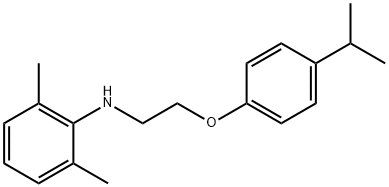 N-[2-(4-Isopropylphenoxy)ethyl]-2,6-dimethylaniline 结构式