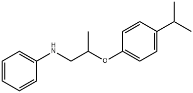 N-[2-(4-Isopropylphenoxy)propyl]aniline Structure