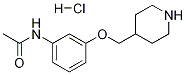 N-[3-(4-Piperidinylmethoxy)phenyl]acetamidehydrochloride Structure