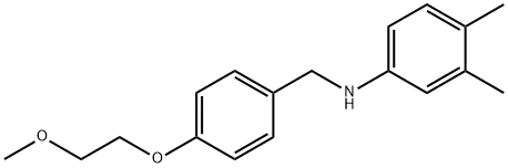 N-[4-(2-Methoxyethoxy)benzyl]-3,4-dimethylaniline Structure