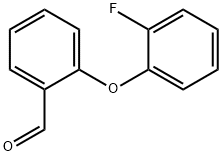 2-(2-フルオロフェノキシ)ベンズアルデヒド 化学構造式