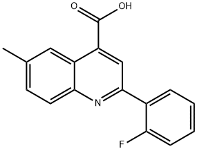 2-(2-fluorophenyl)-6-methylquinoline-4-carboxylic acid Structure