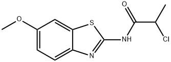 2-chloro-N-(6-methoxy-1,3-benzothiazol-2-yl)propanamide Structure