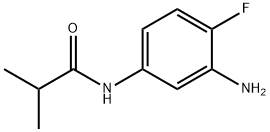N-(3-amino-4-fluorophenyl)-2-methylpropanamide Struktur