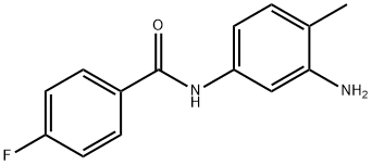 N-(3-amino-4-methylphenyl)-4-fluorobenzamide Struktur