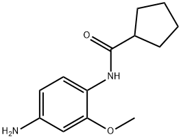 N-(4-アミノ-2-メトキシフェニル)シクロペンタンカルボキサミド 化学構造式