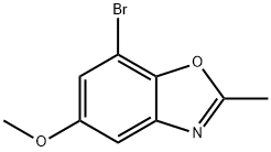 7-bromo-2-methyl-1,3-benzoxazol-5-yl methyl ether Struktur