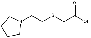 [(2-pyrrolidin-1-ylethyl)thio]acetic acid hydrochloride Struktur