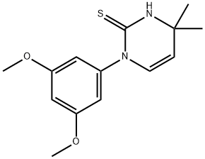 1-(3,5-dimethoxyphenyl)-4,4-dimethyl-1,4-dihydropyrimidine-2-thiol Structure