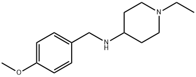 1-乙基-N-(4-甲氧基苄基)哌啶-4-胺,415971-71-0,结构式