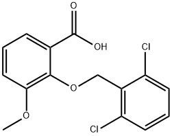 2-[(2,6-dichlorobenzyl)oxy]-3-methoxybenzoic acid Structure