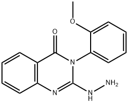 2-hydrazino-3-(2-methoxyphenyl)quinazolin-4(3H)-one Struktur