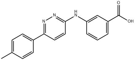 3-{[6-(4-甲基苯基)哒嗪-3-基]氨基}苯甲酸, 1119451-55-6, 结构式