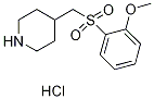 4-{[(2-甲氧苯基)磺酰基]甲基}哌啶盐酸盐 结构式