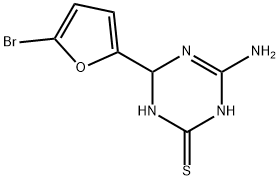 4-amino-6-(5-bromo-2-furyl)-1,6-dihydro-1,3,5-triazine-2-thiol,1142208-53-4,结构式