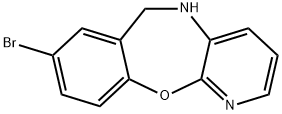 8-bromo-5,6-dihydropyrido[2,3-b][1,4]benzoxazepine Struktur