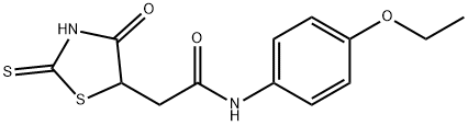 N-(4-ethoxyphenyl)-2-(2-mercapto-4-oxo-4,5-dihydro-1,3-thiazol-5-yl)acetamide 结构式