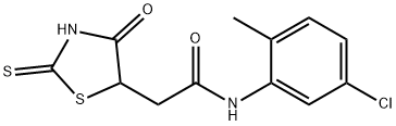 N-(5-chloro-2-methylphenyl)-2-(2-mercapto-4-oxo-4,5-dihydro-1,3-thiazol-5-yl)acetamide Struktur