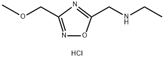 N-{[3-(methoxymethyl)-1,2,4-oxadiazol-5-yl]methyl}ethanamine hydrochloride Structure