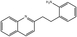 [2-(2-キノリン-2-イルエチル)フェニル]アミン 化学構造式