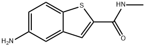 5-氨基-N-甲基-1-苯并噻吩-2-甲酰胺 结构式