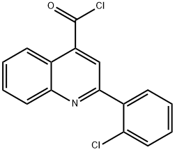 2-(2-氯苯基)-4-喹啉甲酰氯, 92566-67-1, 结构式