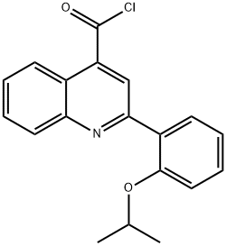 2-(2-异丙氧芬基)喹啉-4-甲酰氯, 1160264-82-3, 结构式