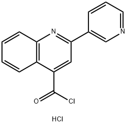 2-pyridin-3-ylquinoline-4-carbonyl chloride hydrochloride Structure