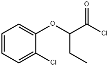 2-(2-chlorophenoxy)butanoyl chloride Structure