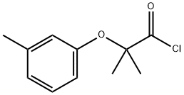 2-methyl-2-(3-methylphenoxy)propanoyl chloride Structure