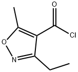 3-ethyl-5-methylisoxazole-4-carbonyl chloride Structure