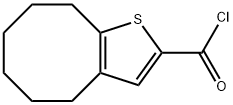 4,5,6,7,8,9-hexahydrocycloocta[b]thiophene-2-carbonyl chloride,1160249-25-1,结构式