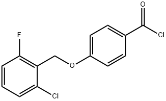 4-[(2-chloro-6-fluorobenzyl)oxy]benzoyl chloride Struktur