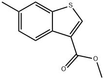 6-甲基-1-苯并噻吩-3-甲酸甲酯 结构式