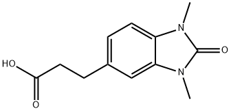 3-(1,3-Dimethyl-2-oxo-2,3-dihydro-1H-benzoimidazol-5-yl)-propionicacid Structure