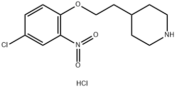 4-[2-(4-Chloro-2-nitrophenoxy)ethyl]piperidinehydrochloride 化学構造式