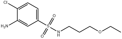 3-Amino-4-chloro-N-(3-ethoxypropyl)-benzenesulfonamide 结构式