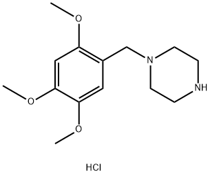 1-(2,4,5-Trimethoxy-benzyl)-piperazinehydrochloride,1185304-07-7,结构式