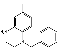 N~1~-Benzyl-N~1~-ethyl-4-fluoro-1,2-benzenediamine 结构式