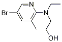 2-[(5-Bromo-3-methyl-2-pyridinyl)(ethyl)amino]-1-ethanol Structure