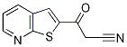 3-Oxo-3-thieno[2,3-b]pyridin-2-ylpropanenitrile Struktur