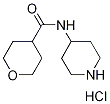 N-(4-Piperidinyl)tetrahydro-2H-pyran-4-carboxamide hydrochloride Structure