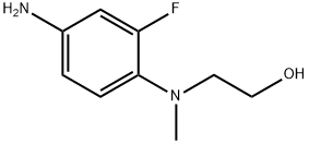 2-(4-Amino-2-fluoromethylanilino)-1-ethanol 化学構造式