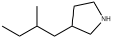 3-(2-Methylbutyl)pyrrolidine Structure