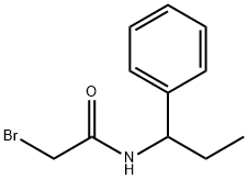 2-Bromo-N-(1-phenylpropyl)acetamide Structure