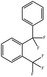 1-(Difluorophenylmethyl)-2-(trifluoromethyl)benzene Structure